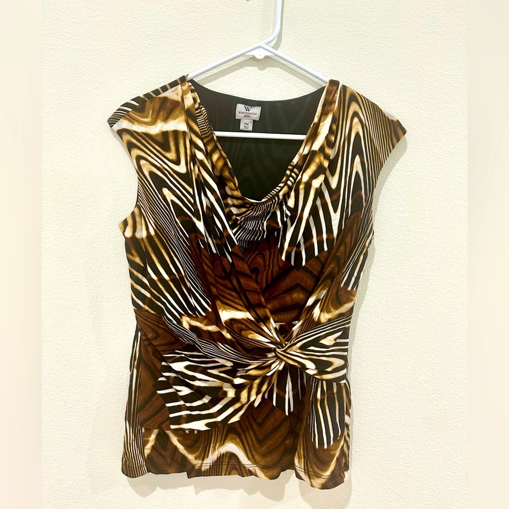 Worthington - Brown/Black/White Top
